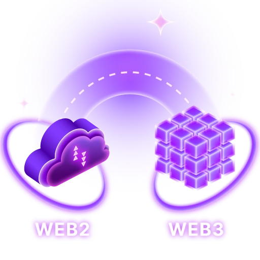 Hybrid Web2 & Web3 Approach