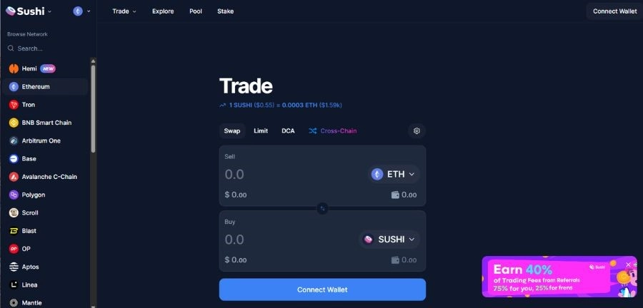 Decentralized Finance Platform: SushiSwap