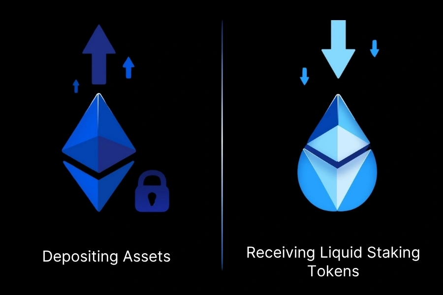 LSTs issue a liquid token that represents your staked position